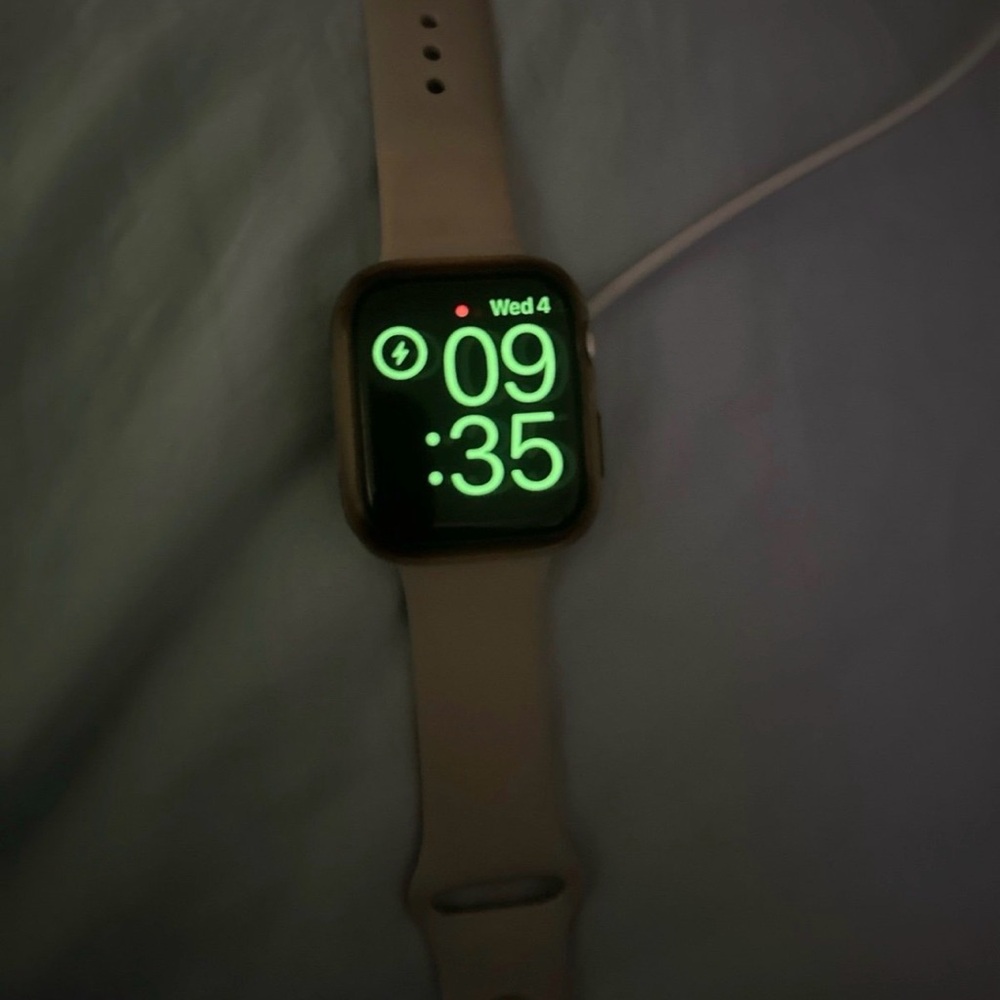 Apple Smartwatch with Beige Band